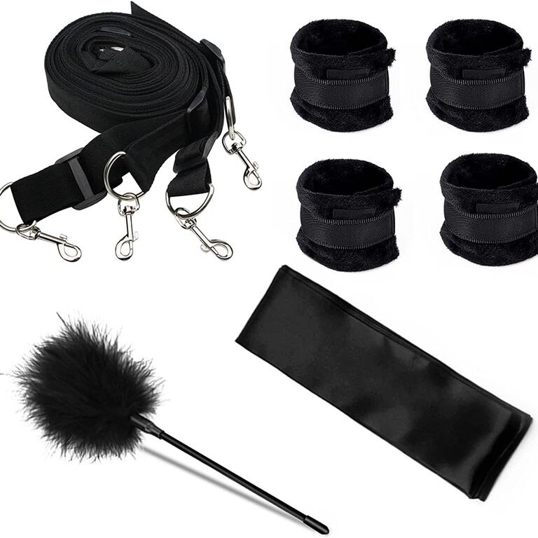 Under bed restraints from Amazon. 