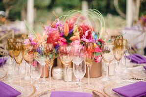Pink Centerpieces