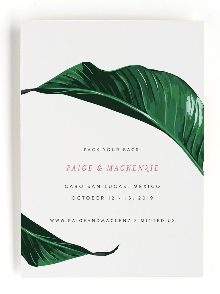 Palm save-the-dates