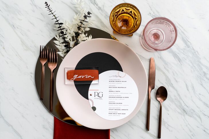 Mid-Century Modern Décor for Wedding at the Everhart Museum in Scranton, Pennsylvania