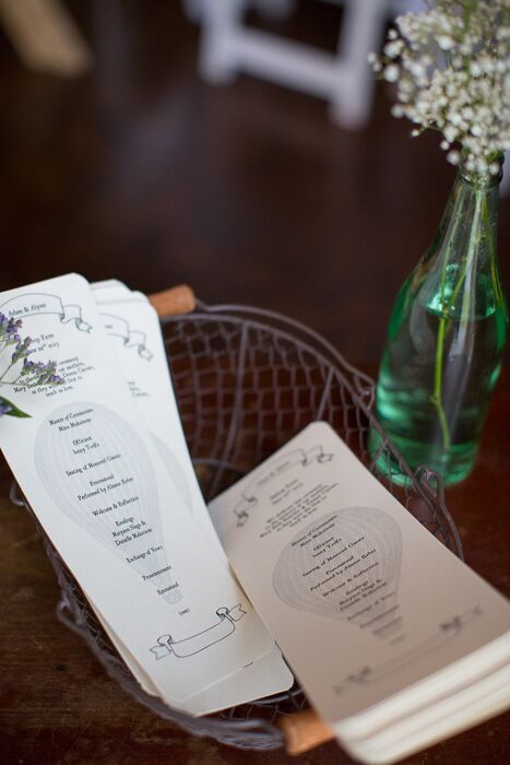 Vintage Balloon Ceremony Programs
