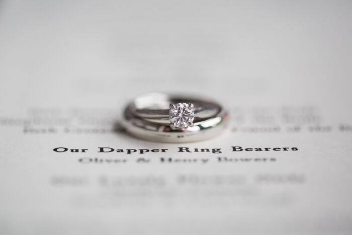 Traditional White Gold Wedding Rings