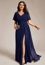 Ever-Pretty ESS0050 V-Neck and Plunge Bridesmaid Dress - thumbnail - 1