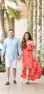 Megan & Witt hand in hand