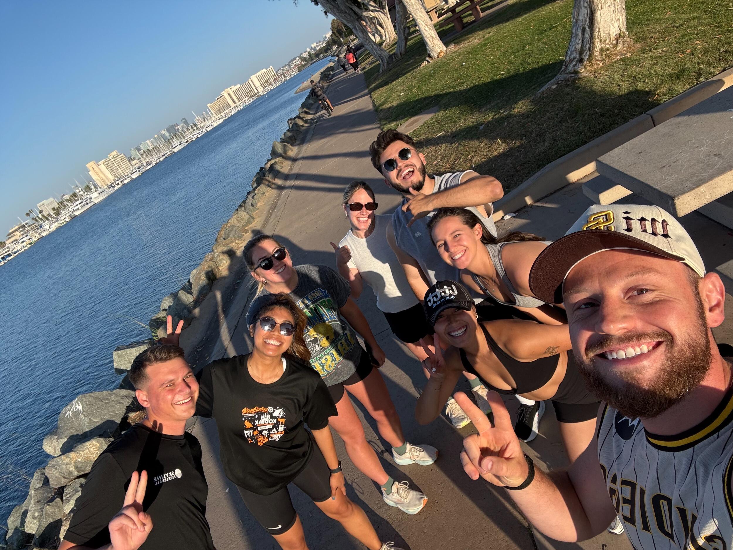 Where it all started, Captivate Run Club! The first time we officially met. Carter had his eye on me from this day forward (without my knowledge).