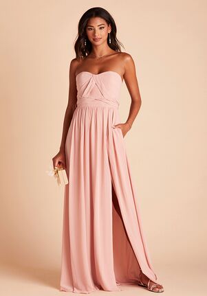 Birdy Grey Grace Convertible Dress in Dusty Rose Strapless Bridesmaid Dress