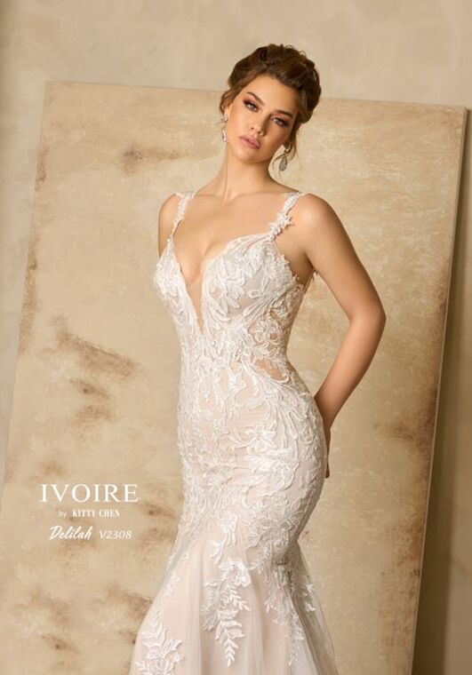 IVOIRE by KITTY CHEN DELILAH, V2308 Fit-and-Flare Wedding Dress - 7