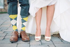 Canary Yellow Shoes and Groom's Socks
