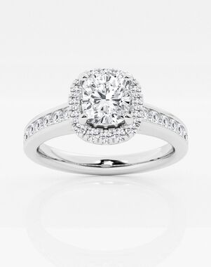 Grown Brilliance Cushion Cut Engagement Ring