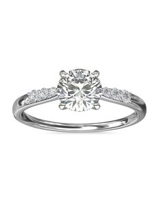 Blue Nile 20311_Princess Engagement Ring | The Knot