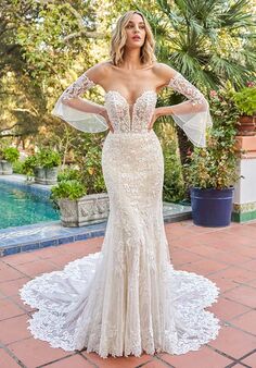 Jasmine Couture STEVIE T242065 Mermaid Wedding Dress