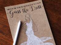 Printable bridal shower guess the dress game