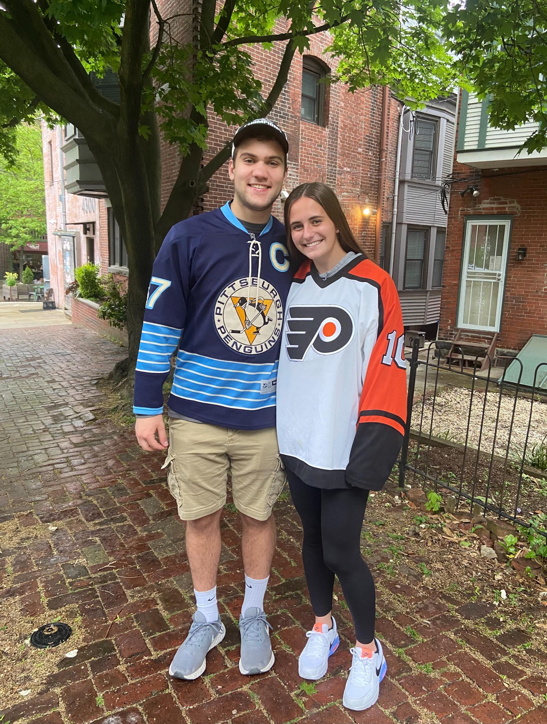 Our first Penguins-Flyers game