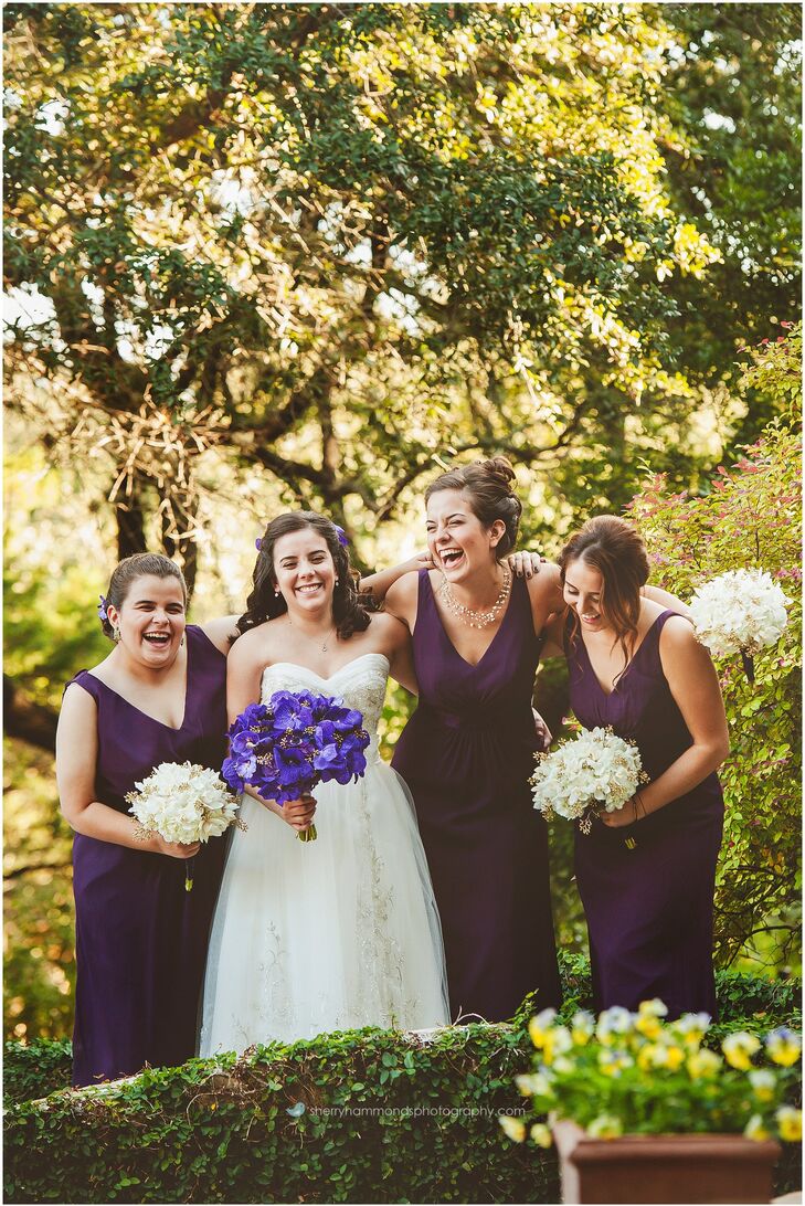 Classic Plum Column Bridesmaid Dresses