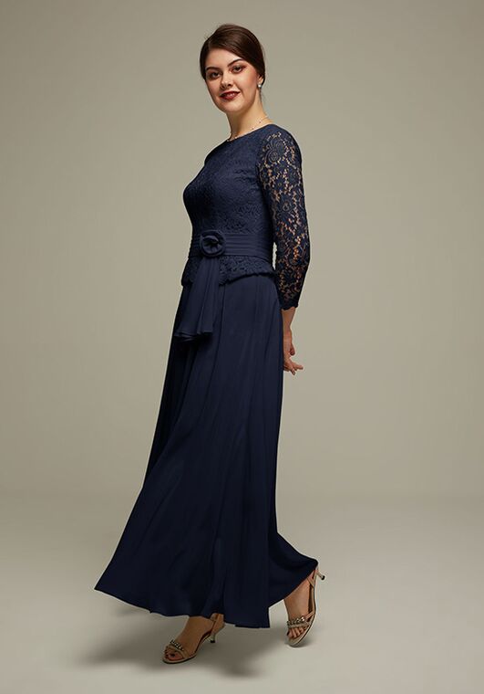 AW Bridal AW Tallie Dress Blue Mother Of The Bride Dress - 7