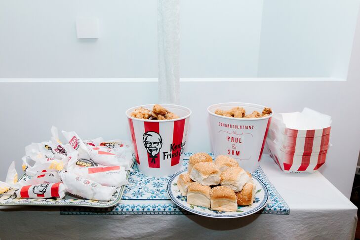 Fried Chicken Bar at Wedding in Australia