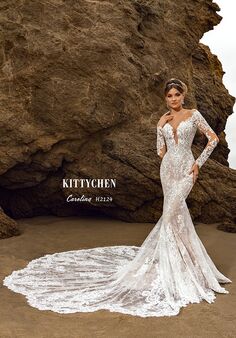 KITTYCHEN CAROLINA, H2124 Fit-and-Flare Wedding Dress