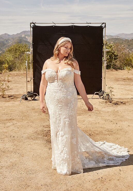 Madison James Krysta Sheath Wedding Dress - 7