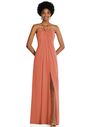 Dessy Group Draped Chiffon Grecian Column Gown with Convertible Straps - 3109 One Shoulder Bridesmaid Dress - thumbnail - 1