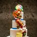 Doug and Chris love board games, so they incorporated their fun-loving personalities into their tiered wedding cake.