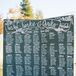 Handwritten Chalkboard Seating Map