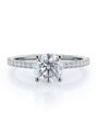 With Clarity Elegant Princess, Asscher, Cushion, Emerald, Pear, Radiant, Round, Oval Cut Engagement Ring - thumbnail - 1