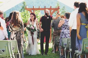 Recessional at Outdoor Lake Nelson, British Columbia Ceremony