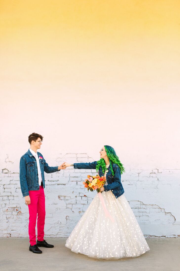 Bride and Groom Dancing at the Unique Space in Los Angeles, California