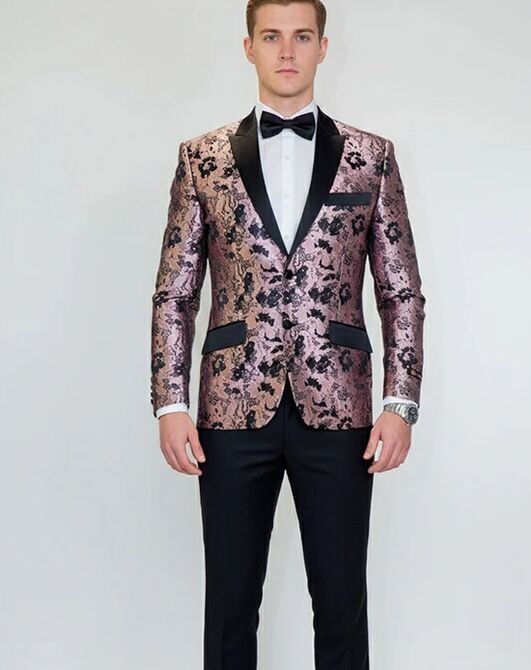 BLACKTIE AMSTERDAM Pink Wedding Tuxedo Pink Tuxedo - 7