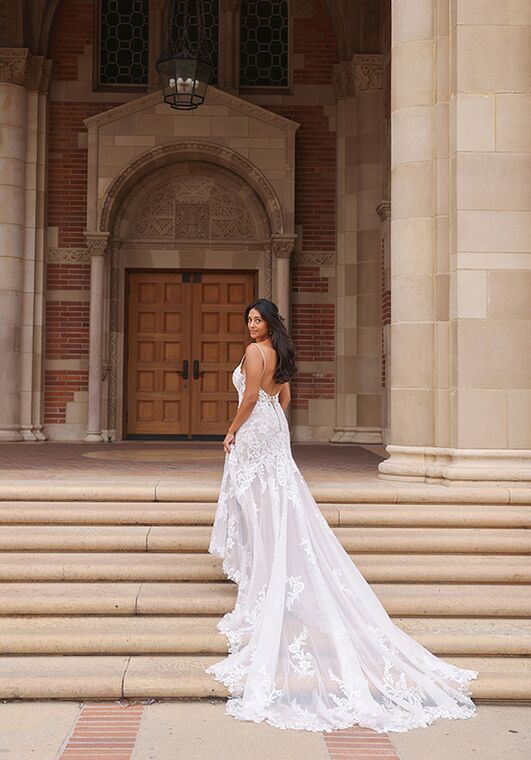 Essense of Australia D3919 Fit-and-Flare Wedding Dress - 7