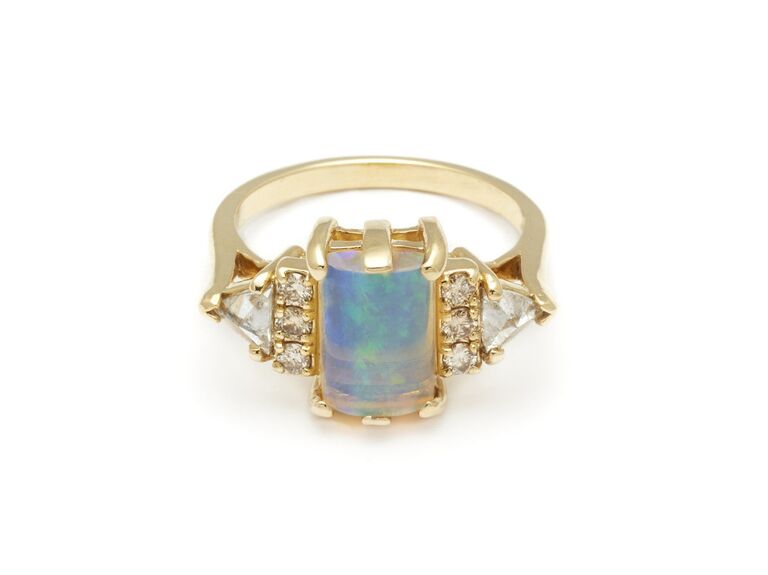 opal engagement ring 