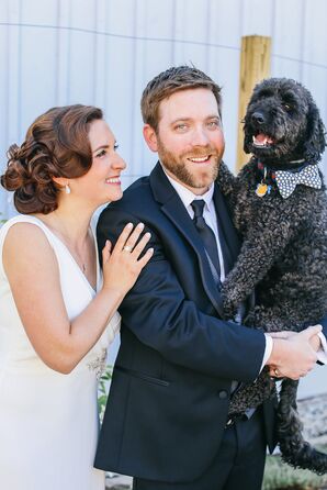 Formal Groom's Tux and Wedding Dog