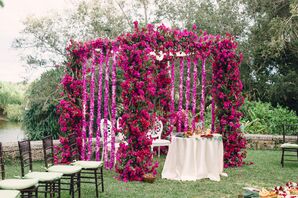 Magenta Bougainvillea Mandap