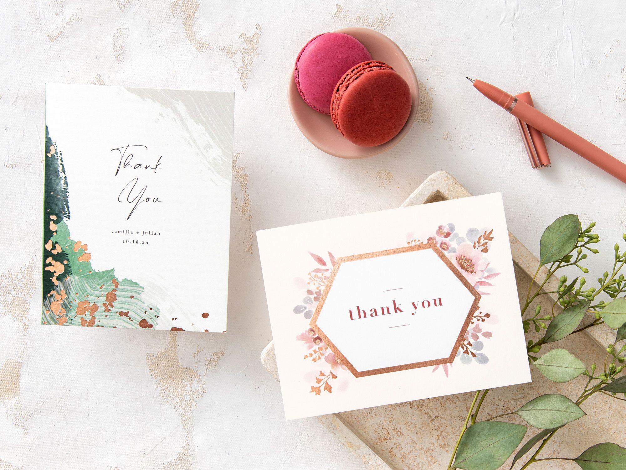 Elegant Wedding Thank You Cards, Engagement Thank You Note