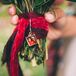 Red Velvet Ribbon Bouquet Wrap