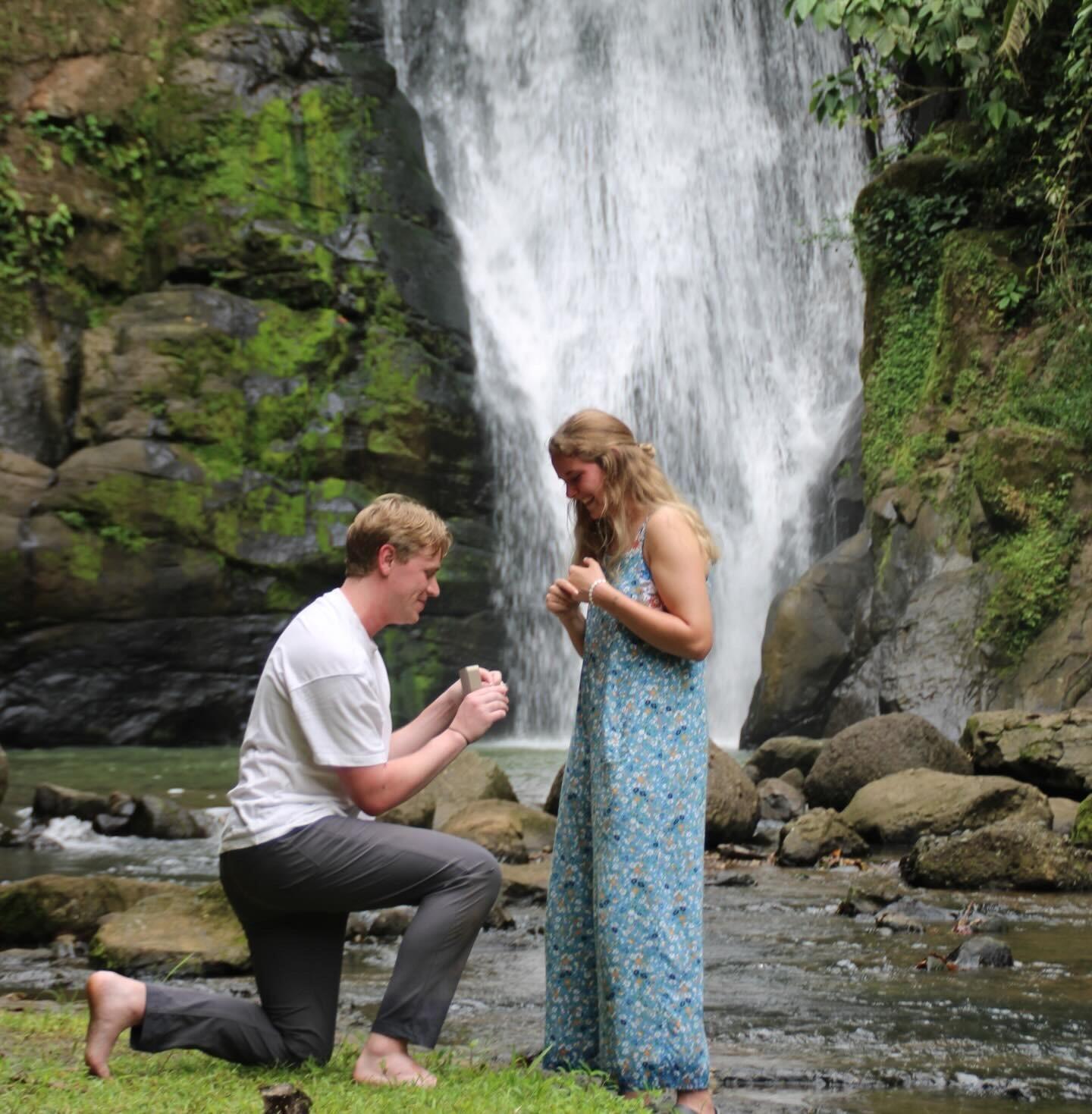 We got engaged on our last day of ministry in Costa Rica!