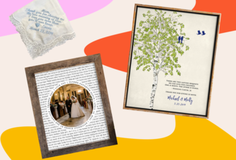 Thoughtful gifts for parents on the wedding day and after