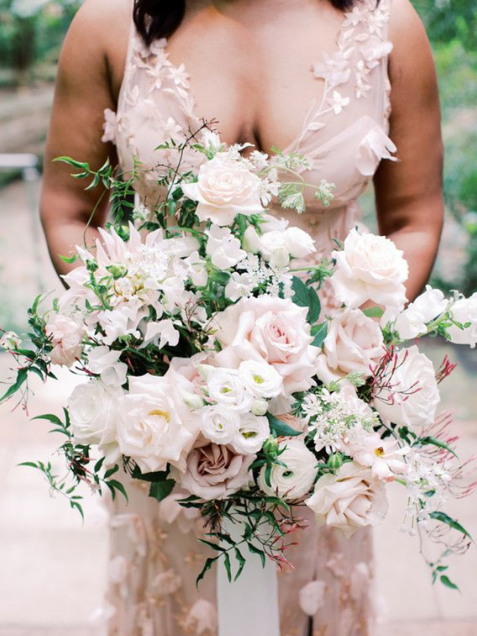Blush wedding bouquet