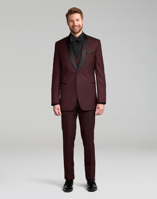 Friar Tux Burgundy Camden Tuxedo Red Tuxedo - 5