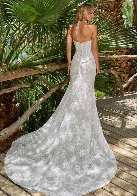 L'amour by Calla Blanche LA26102 Jessennia Sheath Wedding Dress - 3