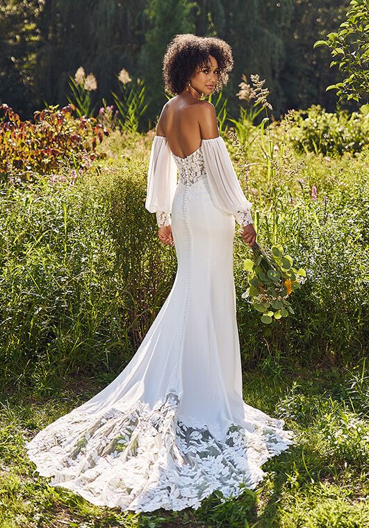 Lillian West 66331 Fit-and-Flare Wedding Dress - 6