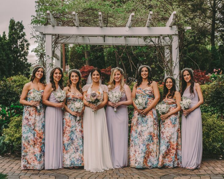 Colorful Floral Bridesmaid Dresses