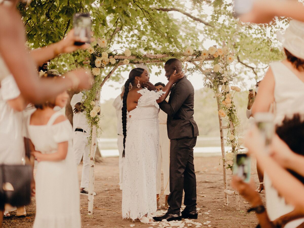 Bride in White Wedding Suit Inspiration