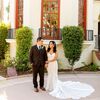 One Couple's Chic Entomology-Inspired Vow Renewal at Muckenthaler Mansion in Fullerton, California