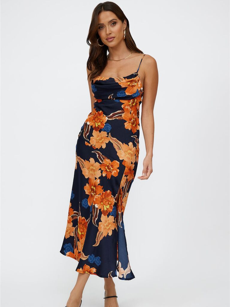 Floral wedding guest cocktail dress from HelloMolly