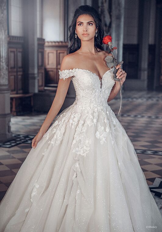 beauty and the beast wedding dress