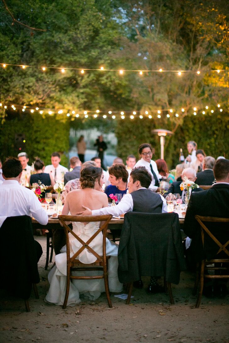 Bistro-Lit Wedding Reception Area
