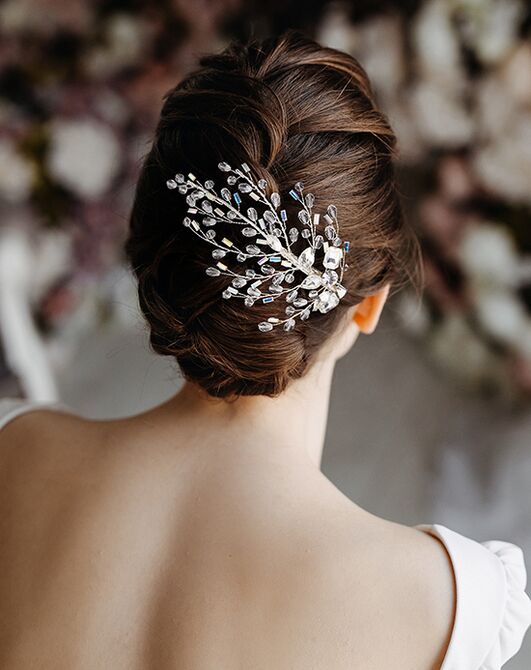 AW Bridal AW BRIDAL Wedding Hair Clip Rhinestone Hair Clip Hair Accessories  Hair Pieces for Brides Bridal Crystal Hair Clips for Women (Silver) Wedding  Hair Pin, Comb + Clip | The Knot