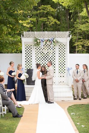 Strapless Navy Bridesmaid Dresses, Alfred Angelo