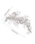 AW Bridal AW BRIDAL Wedding Hair Clip Bridal Hair Comb Rhinestones Wedding Hair Accessories for Brides Flower Girl Bridal Hair Pieces (Sliver) Silver Pins, Combs + Clip - thumbnail - 6